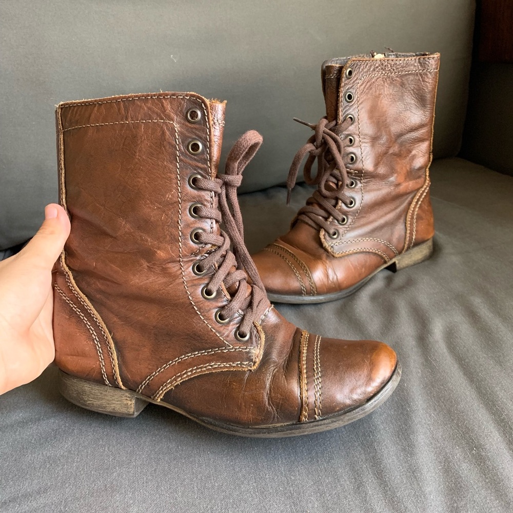Steve Madden Troopa Combat Boots Size 6.5
